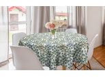 Abakuhaus Tovaglia Rotonda Con Motivi Floreali, Bordi Sfrangiati, Tovaglia Circolare Per Sala Da Pranzo E Cucina, 150 Cm, Multicolore