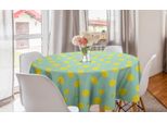 Abakuhaus Tovaglia Rotonda Con Fiori, Boccioli Di Dente Di Leone, Tovaglia Circolare Per Sala Da Pranzo, Decorazione Per Cucina, 150 Cm, Verde Menta Verde Mela
