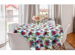 Abakuhaus Tovaglia Rotonda Esotica, Fiori Tropicali Hawaiani, Tovaglia Circolare Per Sala Da Pranzo, Decorazione Cucina, 150 Cm, Multicolore