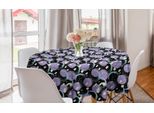 Abakuhaus Tovaglia Rotonda Colorata, Macchie Di Pennellate, Tovaglia Circolare Per Decorare La Sala Da Pranzo E La Cucina, 150 Cm, Lavanda Multicolore