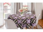 Abakuhaus Tovaglia Rotonda Astratta, Design Eccentrico Con Stelle, Tovaglia Circolare Per Sala Da Pranzo E Cucina, 150 Cm, Multicolore