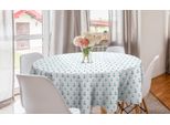 Abakuhaus Tovaglia Rotonda Anker, Articoli A Tema Marittimo, Tovaglia Circolare Per Sala Da Pranzo, Decorazione Per Cucina, 150 Cm, Blu Mare E Bianco