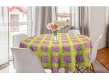 Abakuhaus Tovaglia Geometrica Rotonda, Vivid Symmetric Round, Tovaglia Circolare Per Sala Da Pranzo E Cucina, 150 Cm, Multicolore