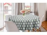 Abakuhaus Tovaglia Rotonda Gialla E Verde, Esagoni A Pois, Tovaglia Circolare Per Sala Da Pranzo, Decorazione Per Cucina, 150 Cm, Melanzana Pallida Seafoam