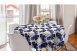 Abakuhaus Tovaglia Geometrica Rotonda, Arte Astratta Moderna, Tovaglia Circolare Per Sala Da Pranzo, Decorazione Per Cucina, 150 Cm, Viola Grigio