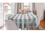 Abakuhaus Tovaglia Geometrica Rotonda, Motivo Rotondo Moderno, Tovaglia Circolare Per Sala Da Pranzo, Decorazione Per Cucina, 150 Cm, Multicolore