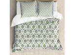 Set Copripiumino Abakuhaus Klassik Per Letti Singoli, Motivo Damascato Orientale, Antiacaro, Adatto A Chi Soffre Di Allergie, Con Federa, 155 Cm X 220 Cm - 80 X 80 Cm, Multicolore