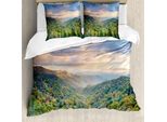 Abakuhaus Set Copripiumino Appalachian Per Letti Singoli, Motivo Autunnale All'aperto, Antiacaro, Adatto A Chi Soffre Di Allergie, Con Federa, 155 Cm X 220 Cm - 80 X 80 Cm, Multicolore