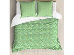 Abakuhaus Set Copripiumino Astratto Per Letti Singoli, Rettangolari E Quadrati, Antiacaro, Adatto A Chi Soffre Di Allergie, Con Federa, 155 Cm X 220 Cm - 80 X 80 Cm, Multicolore