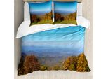 Abakuhaus Set Copripiumino Appalachian Per Letti Singoli, Fall-Virginia Mountains, Antiacaro, Adatto A Chi Soffre Di Allergie, Con Federa, 155 Cm X 220 Cm - 80 X 80 Cm, Multicolore