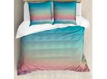 Abakuhaus Set Copripiumino Per Letti Singoli, Ombre Meeresstille Tides Opera D'arte, Antiacaro Adatto A Chi Soffre Di Allergie Con Federa, 155 Cm X 220 Cm - 80 X 80 Cm, Multicolore
