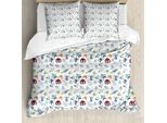 Abakuhaus Set Copripiumino Extraterrestre Per Letti Singoli, Robot Meccanico Futuristico, Antiacaro, Adatto A Chi Soffre Di Allergie, Con Federa, 200 Cm X 200 Cm - 80 X 80 Cm, Multicolore
