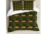 Abakuhaus Set Copripiumino Per Letti Singoli, Motivo Agricolo, Antiacaro, Adatto A Chi Soffre Di Allergie, Con Federa, 200 Cm X 200 Cm - 80 X 80 Cm, Multicolore