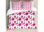Set Copripiumino Abakuhaus Per Letti Singoli, Aeroplani Astratti Colorati, Antiacaro, Adatto A Chi Soffre Di Allergie, Con Federa, 155 Cm X 220 Cm - 80 X 80 Cm, Multicolore