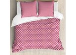 Abakuhaus Set Copripiumino Astratto Per Letti Singoli, Motivo Orientale Colorato, Antiacaro, Adatto A Chi Soffre Di Allergie, Con Federa, 200 Cm X 200 Cm - 80 X 80 Cm, Rosa Multicolore