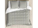 Abakuhaus Set Copripiumino Per Letto Singolo, Mosaico Astratto Pastello, Antiacaro, Adatto A Chi Soffre Di Allergie, Con Federa, 200 Cm X 200 Cm - 80 X 80 Cm, Coconut Umber