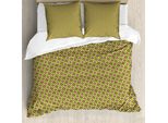 Abakuhaus Set Copripiumino Astratto Per Letti Singoli, Motivo Moderno E Vivace, Antiacaro E Anallergico Con Federa, 155 Cm X 220 Cm - 80 X 80 Cm, Multicolore