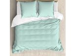 Abakuhaus Set Copripiumino Geometrico Per Letti Singoli, Rombi Simmetrici Annidati, Antiacaro, Adatto A Chi Soffre Di Allergie, Con Federa, 155 Cm X 220 Cm - 80 X 80 Cm, Verde Acqua E Bianco