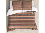 Set Copripiumino Abakuhaus Per Letti Singoli, Frecce Triangolari E Rombi, Antiacaro, Adatto A Chi Soffre Di Allergie, Con Federa, 155 Cm X 220 Cm - 80 X 80 Cm, Multicolore