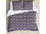 Abakuhaus Set Copripiumino Astratto Per Letti Singoli, Motivo Motley Insolito, Antiacaro, Adatto A Chi Soffre Di Allergie, Con Federa, 155 Cm X 220 Cm - 80 X 80 Cm, Multicolore