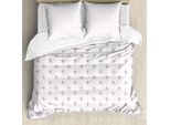 Abakuhaus Set Copripiumino Bohemien Per Letti Singoli, Motivi Tribali, Antiacaro, Adatto A Chi Soffre Di Allergie, Con Federa, 200 Cm X 200 Cm - 80 X 80 Cm, Lilla Chiaro Pale Mauve