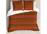 Abakuhaus Set Copripiumino Astratto Per Letti Singoli, Mystic Ornament, Antiacaro, Adatto A Chi Soffre Di Allergie, Con Federa, 200 Cm X 200 Cm - 80 X 80 Cm, Multicolore