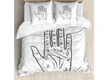 Abakuhaus Set Copripiumino Per Letto Singolo, Cucito A Mano, Antiacaro, Adatto A Chi Soffre Di Allergie, Con Federa, 200 Cm X 200 Cm - 80 X 80 Cm, Grigio Antracite Chiaro