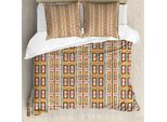 Abakuhaus Set Copripiumino Per Letti Singoli, Motivi Colorati Kente, Antiacaro, Adatto A Chi Soffre Di Allergie, Con Federa, 155 Cm X 220 Cm - 80 X 80 Cm, Multicolore
