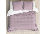 Abakuhaus Set Copripiumino Per San Valentino Per Letti Singoli, Cuoricini Amore, Antiacaro, Adatto A Chi Soffre Di Allergie, Con Federa, 200 Cm X 200 Cm - 80 X 80 Cm, Grigio Rosa Rosa