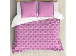 Abakuhaus Set Copripiumino Per Letto Singolo, Uccelli Esotici E Cuori, Antiacaro, Adatto A Chi Soffre Di Allergie, Con Federa, 155 Cm X 220 Cm - 80 X 80 Cm, Multicolore