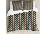 Set Copripiumino Abakuhaus Rainbow Per Letti Singoli, Triangoli Multicolori, Antiacaro, Adatto A Chi Soffre Di Allergie, Con Federa, 155 Cm X 220 Cm - 80 X 80 Cm, Multicolore