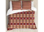 Abakuhaus Set Copripiumino Per Letti Singoli, Motivo Triangoli, Antiacaro, Adatto A Chi Soffre Di Allergie, Con Federa, 155 Cm X 220 Cm - 80 X 80 Cm, Multicolore