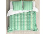 Set Copripiumino Abakuhaus Per Letti Singoli, Motivo Soft Tone Baum, Antiacaro, Adatto A Chi Soffre Di Allergie, Con Federa, 155 Cm X 220 Cm - 80 X 80 Cm, Verde Shamrock