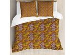 Set Copripiumino Abakuhaus Paisley Per Letti Singoli, Colori Vivaci Pateh Kunst, Antiacaro, Adatto A Chi Soffre Di Allergie, Con Federa, 155 Cm X 220 Cm - 80 X 80 Cm, Multicolore