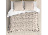Abakuhaus Set Copripiumino Flora Per Letti Singoli, Motivi Floreali Pastello Con Margherite, Antiacaro, Adatto A Chi Soffre Di Allergie, Con Federa, 155 Cm X 220 Cm - 80 X 80 Cm, Multicolore