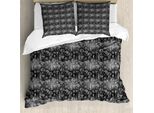 Abakuhaus Set Copripiumino Per Letto Singolo, Iconic Venus, Antiacaro, Adatto A Chi Soffre Di Allergie, Con Federa, 155 Cm X 220 Cm - 80 X 80 Cm, Grigio Antracite