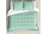 Abakuhaus Set Copripiumino Astratto Per Letti Singoli, Stile Retrò Memphis Pastello, Antiacaro, Adatto A Chi Soffre Di Allergie, Con Federa, 200 Cm X 200 Cm - 80 X 80 Cm, Seafoam E Multicolor