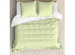 Abakuhaus Set Copripiumino Marocchino Per Letti Singoli, Tonalità Fresche Vintage, Antiacaro, Adatto A Chi Soffre Di Allergie, Con Federa, 200 Cm X 200 Cm - 80 X 80 Cm, Verde Chiaro Seafoam