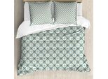 Abakuhaus Set Copripiumino Marocchino Per Letti Singoli, Tonalità Autunnali Tradizionali, Antiacaro, Adatto A Chi Soffre Di Allergie, Con Federa, 200 Cm X 200 Cm - 80 X 80 Cm, Champagne E Multicolore
