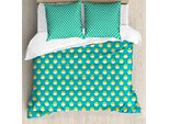 Abakuhaus Set Copripiumino Giallo Per Letti Singoli, Gallina In Uovo Rotto, Antiacaro, Adatto A Chi Soffre Di Allergie, Con Federa, 200 Cm X 200 Cm - 80 X 80 Cm, Giallo Seafoam