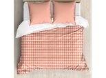 Abakuhaus Set Copripiumino Marocchino Per Letti Singoli, Arte Tradizionale Moderna, Antiacaro, Adatto A Chi Soffre Di Allergie, Con Federa, 155 Cm X 220 Cm - 80 X 80 Cm, Champagne Coral