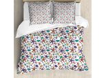 Abakuhaus Set Copripiumino Nautico Per Letti Singoli, Conchiglie E Stelle Marine Artistiche, Antiacaro, Adatto A Chi Soffre Di Allergie, Con Federa, 200 Cm X 200 Cm - 80 X 80 Cm, Multicolore