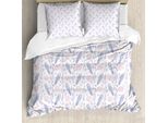 Abakuhaus Set Copripiumino Vintage Rosa Per Letti Singoli, Disegno Floreale Lavanda, Antiacaro, Adatto A Chi Soffre Di Allergie, Con Federa, 200 Cm X 200 Cm - 80 X 80 Cm, Rosa Chiaro Pallido Ceil Blu