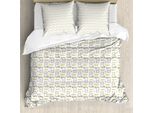 Abakuhaus Set Copripiumino Per Letto Singolo, Motivo Cursive Meow Paw, Antiacaro, Adatto A Chi Soffre Di Allergie, Con Federa, 200 Cm X 200 Cm - 80 X 80 Cm, Multicolore