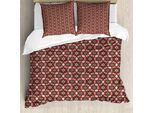 Abakuhaus Set Copripiumino Antico Orientale Per Letti Singoli, Motivi Floreali Etnici, Antiacaro E Anallergico, Con Federa, 155 Cm X 220 Cm - 80 X 80 Cm, Blu Rubino Scuro