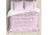 Abakuhaus Set Copripiumino Con Stampa Serpente Per Letti Singoli, Wild Animal Girly, Antiacaro, Adatto A Chi Soffre Di Allergie, Con Federa, 200 Cm X 200 Cm - 80 X 80 Cm, Viola Scuro Magenta