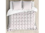 Set Copripiumino Abakuhaus Magic Moon Per Letti Singoli, Mezzaluna Celeste, Antiacaro, Adatto A Chi Soffre Di Allergie, Con Federa, 200 Cm X 200 Cm - 80 X 80 Cm, Bianco Rosa Pallido