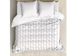 Abakuhaus Set Copripiumino Per Letto Singolo, Motivo Gatti Cartoon, Antiacaro, Adatto A Chi Soffre Di Allergie, Con Federa, 155 Cm X 220 Cm - 80 X 80 Cm, Pale Purpleblue Coral