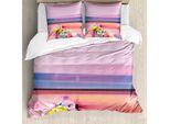 Abakuhaus Set Copripiumino Gerber Daisy Per Letti Singoli, Grafica Astratta Raffinata, Antiacaro, Adatto A Chi Soffre Di Allergie, Con Federa, 200 Cm X 200 Cm - 80 X 80 Cm, Multicolore