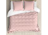 Set Copripiumino In Damasco Abakuhaus Per Letti Singoli, Motivo Floreale Monocromatico Royal Art, Antiacaro E Anallergico, Con Federa, 200 Cm X 200 Cm - 80 X 80 Cm, Rosa Cipria E Rosa